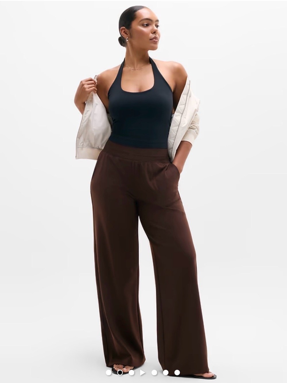 Athleta - Venice High Rise Wide Leg Pant small